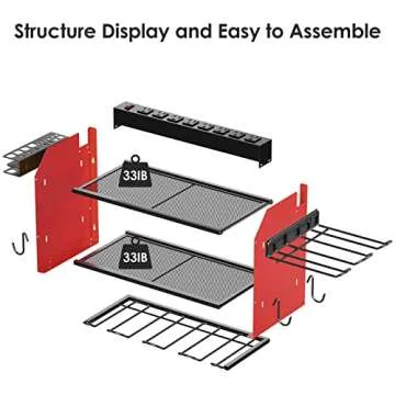 CCCEI Modular Power Tool Organizer Wall Mount Station