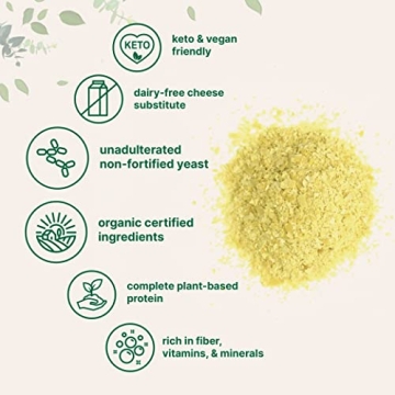 Organic Non-Fortified Nutritional Yeast Flakes, Great Taste and Value