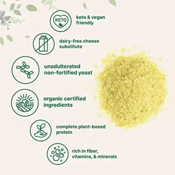 Organic Non-Fortified Nutritional Yeast Flakes, Great Taste and Value