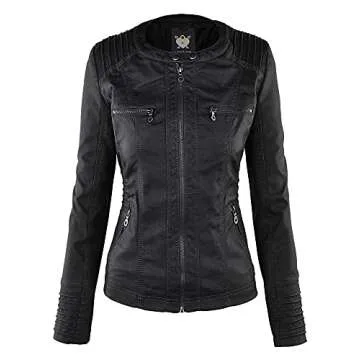 Lock and Love Women's Removable Hoodie Jacket for Style