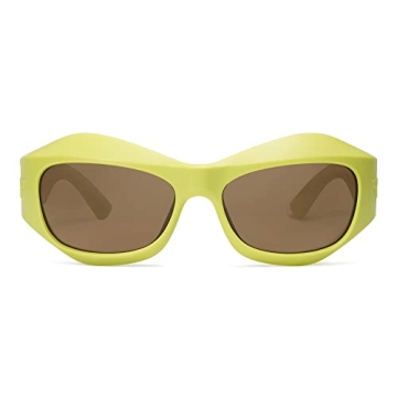 VANLINKER Wrap Around Sunglasses Y2K Oversized Trendy Shades