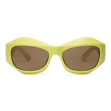 VANLINKER Wrap Around Sunglasses Y2K Oversized Trendy Shades
