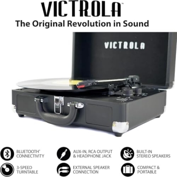 Victrola Journey+ Signature Turntable with Bluetooth & Speakers