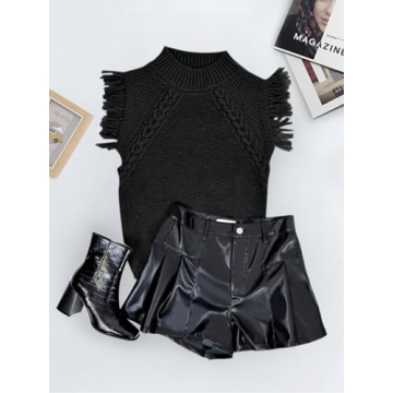 Saodimallsu Women's Trendy Sleeveless Sweater Vest