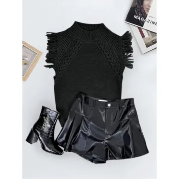 Saodimallsu Women's Trendy Sleeveless Sweater Vest