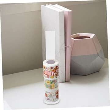 EXCEART 2pcs Tape Holder Decorative Tape Organizer Display Masking Tape Organizer Washi Tape Storage Rack Hat Stand Washi Tape Organizer Figure Stand Decorate Office Japanese Paper Acrylic