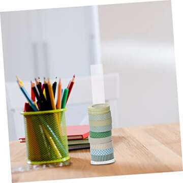 EXCEART 2pcs Tape Holder Decorative Tape Organizer Display Masking Tape Organizer Washi Tape Storage Rack Hat Stand Washi Tape Organizer Figure Stand Decorate Office Japanese Paper Acrylic