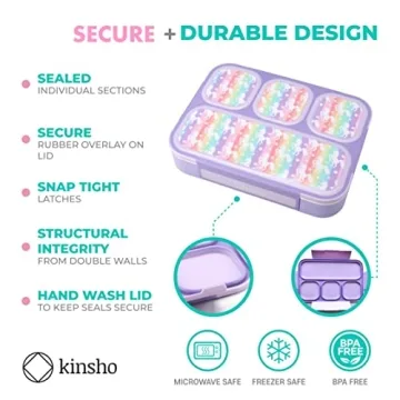 Kinsho Unicorn Lunch Boxes Fun Bento Box Set