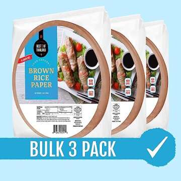 Best of Thailand Brown Rice Paper Wraps | Gluten-Free & Vegan