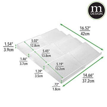 mDesign Expandable Deluxe Spice Rack – Clear Organizers