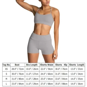 IWEMEK Women's 2 Piece Yoga Outfit with Adjustable Support