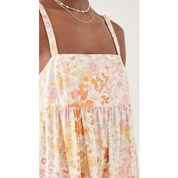 Free People Women's Park Slope Maxi Dress, Light Combo, Floral, XS