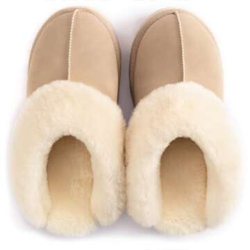 LazyStep Women's Moody Fuzzy Platform House Slippers, Mini Boots with Comfort Memory Foam, Slip-on W...