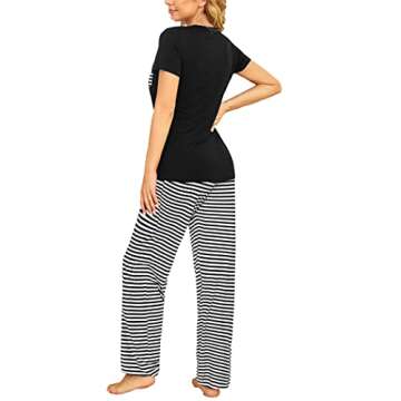 HOTOUCH Womens Pajama Pants Set 2 Piece Sleepwear - Comfortable and Stylish Sleepwear