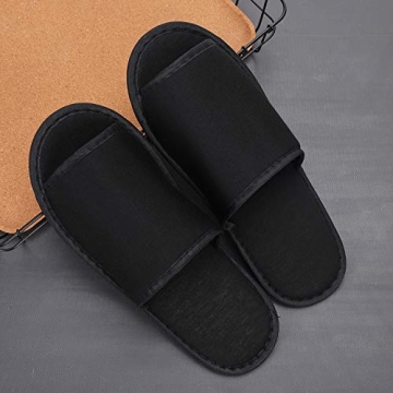Portable Travel Slipper Spa Hotel Open Toe Sandals Non Disposable Foldable Shoes Guest Indoor House Room Business Trip Party Washable Footwear with Bags