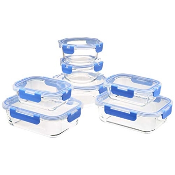 BPA-Free Glass Food Storage Containers - 14 Pieces