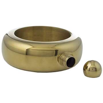 Maxam Bracelet Flask - The Ultimate Stylish Drink Accessory in Gold.
