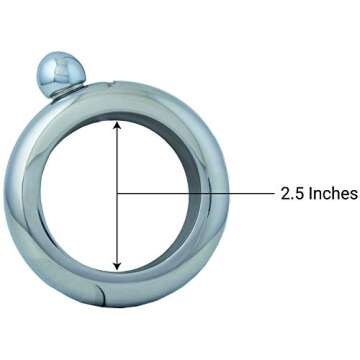 Maxam Bracelet Flask: Stylish Stainless Steel Drink Holder