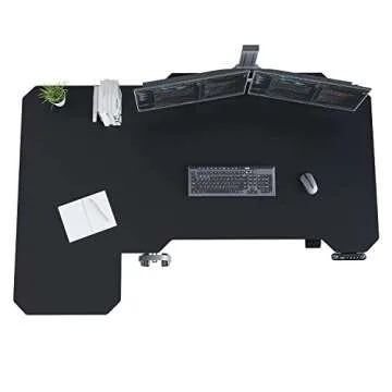 bilbil Height Adjustable Electric Standing Desk, Sit to Stand Desk Home Office Computer Desk, 59 x 29 Black Top, Black Frame