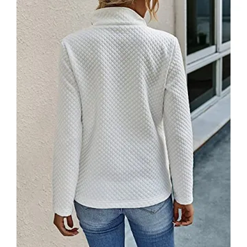 BTFBM Women Quilted Pattern Lightweight Sweatshirt for 2023