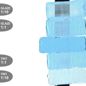 Heavy Body Acrylics by GOLDEN, Light Phthalo Blue, 2 fl. oz. Tube, Professional Acrylic Paint, Opaque