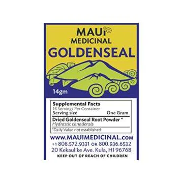 Maui Medicinal Herbs Goldenseal Root Powder USA Grown