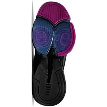 NIKE Women's Sneaker, Black Cyber Red Plum Sapphire, 12