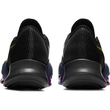 NIKE Women's Sneaker, Black Cyber Red Plum Sapphire, 12