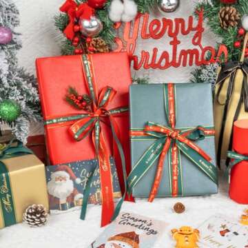 NESCCI Dark Green Matte Wrapping Paper,Solid Color Pearly-Lustre Paper,Gift Wrapping Paper,Perfect for Wedding, Valentine's Day,Birthday, Christmas,Baby Shower,DIY Bouquet (17 Inches X 32.8 Feet)