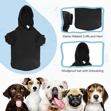 Cozy Dog Hoodie Sweatshirt for Large Dogs Security Design