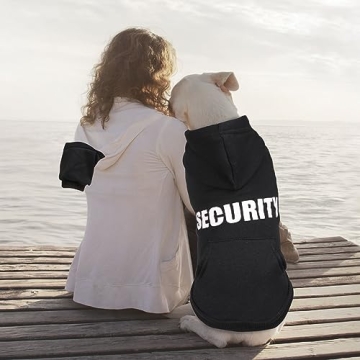 Cozy Dog Hoodie Sweatshirt for Large Dogs Security Design