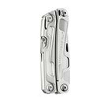 LEATHERMAN, Rev Pocket Size Multitool with Package Opener and Screwdrivers, Stainless Steel with Nylon Sheath