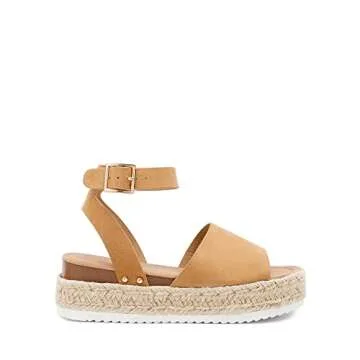 DREAM PAIRS Women's Comfortable Dressy Summer Wedge Sandals with Ankle Strap