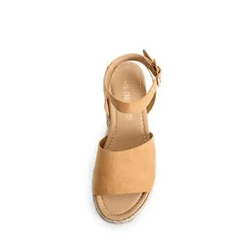 DREAM PAIRS Platform Espadrilles Wedge Sandals for Women