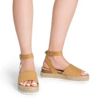 DREAM PAIRS Platform Espadrilles Wedge Sandals for Women