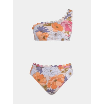 CUPSHE Stylish One Shoulder Floral Bikini Set for Women