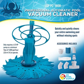 U.S. Pool Supply Octopus Automatic Pool Cleaner for Easy Maintenance