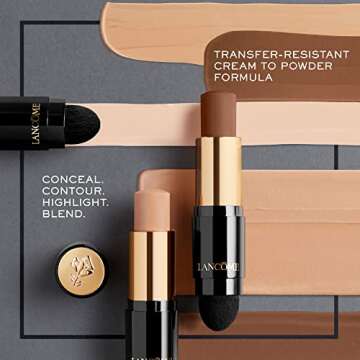 Lancôme Teint Idole Ultra Wear Foundation Stick - Full Coverage Foundation & Natural Matte Finish - Up To 24H Wear - 360 Bisque Neutral