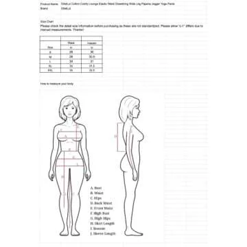 EttelLut - Women's Joggers Pajama - Comfy Cotton and Drawstring Wide Leg- H Gray XX-Large