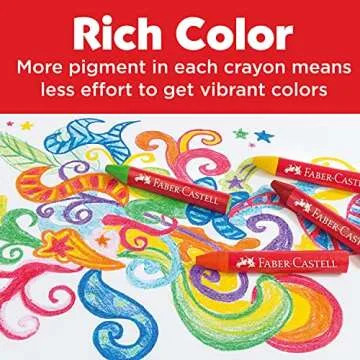 Faber-Castell Vibrant Beeswax Crayons for Kids