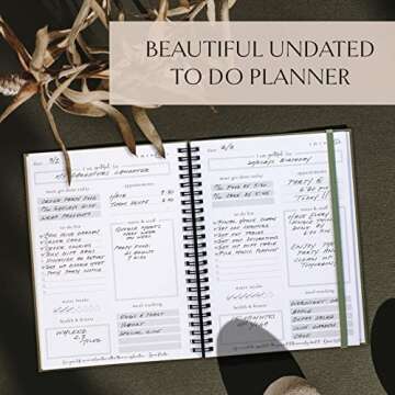 Beautiful To Do List Notebook - Aesthetic Daily Planner to Easily Organize Your Tasks And Boost Prod...