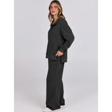 Stylish ANRABESS Women’s 2-Piece Lounge Set for Casual Wear