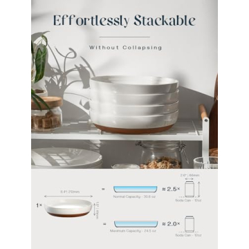 DOWAN 30 oz Pasta Bowls Set of 4 for Dinner