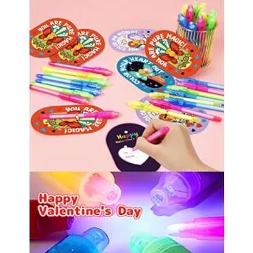 Feltom 28 Pack Invisible Ink Pens for Kids - Valentine Gifts
