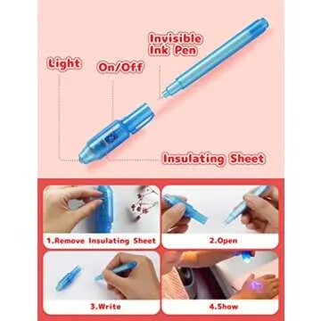 Feltom 28 Pack Invisible Ink Pens for Kids - Valentine Gifts