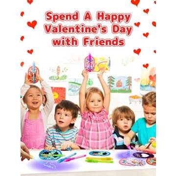 Feltom 28 Pack Invisible Ink Pens for Kids - Valentine Gifts