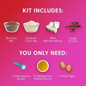 Duncan Hines Epic Kit, Smores Brownie Mix Kit, 24.16 oz