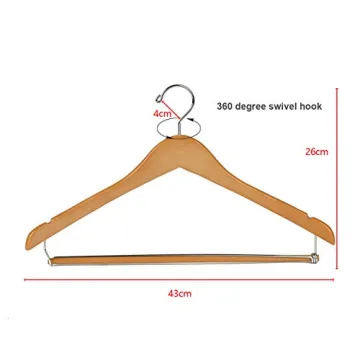 Nature Smile Wooden Hangers for Suits and Coats
