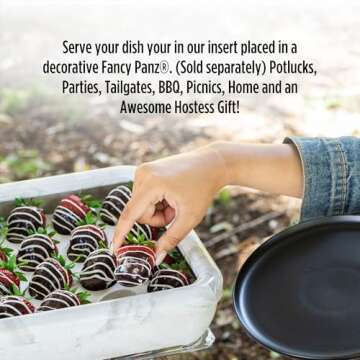 Fancy Panz Trayz Insert, Made in the USA, Fits Classic & Premium Fanzy Panz, Deviled Egg Trayz Insert