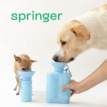 Springer Dog Water Bottle 44oz Leak-Proof BPA-Free - Travel Companion